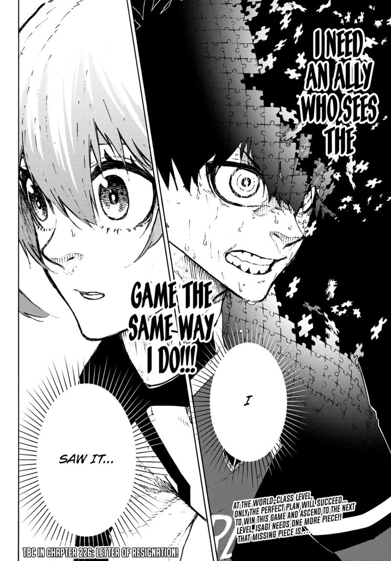 Blue Lock, Chapter 225