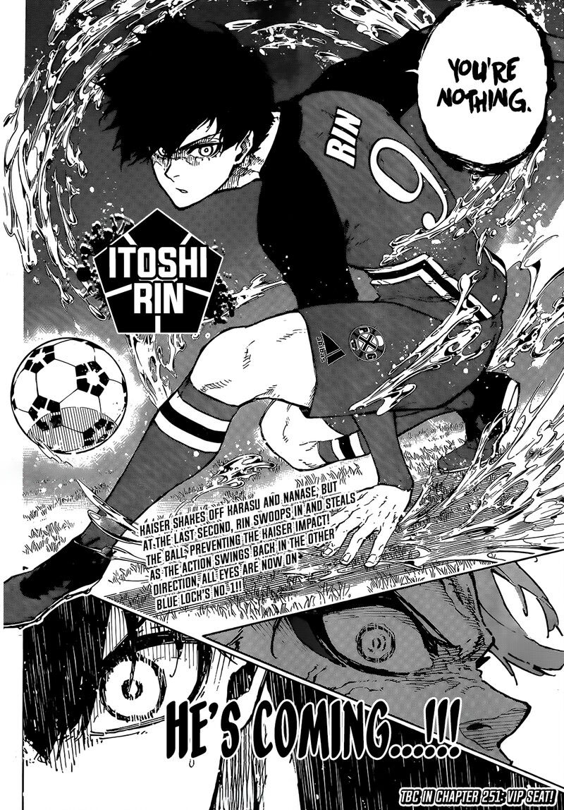 Blue Lock, Chapter 250