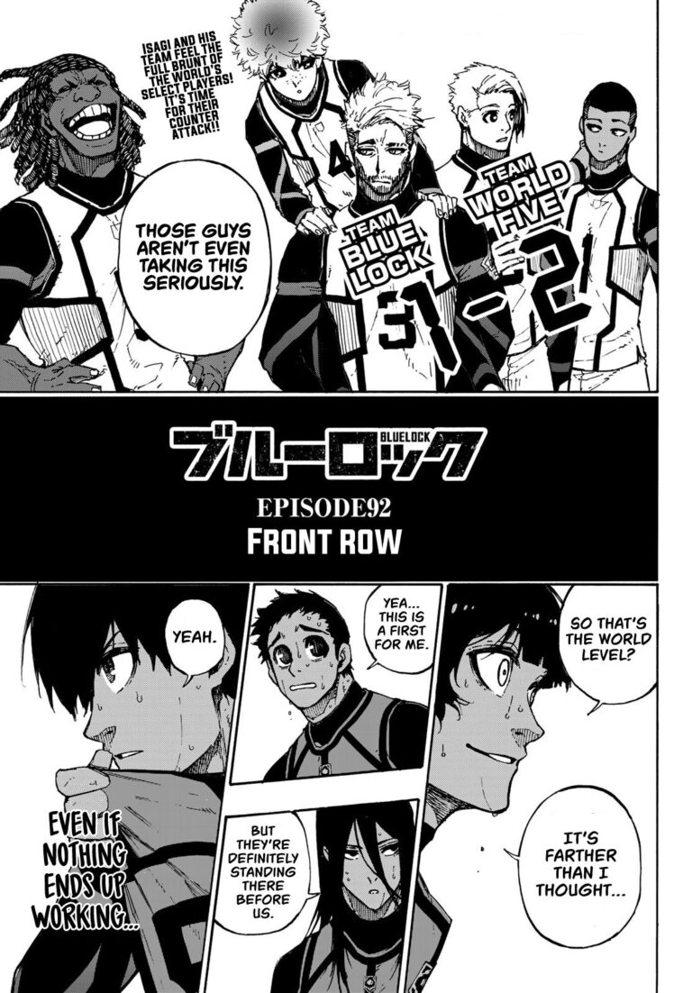 Blue Lock Manga Chapter 92
