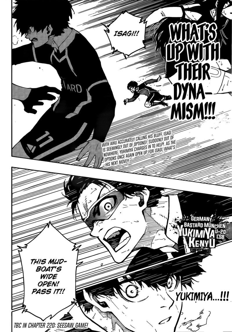 Blue Lock, Chapter 219