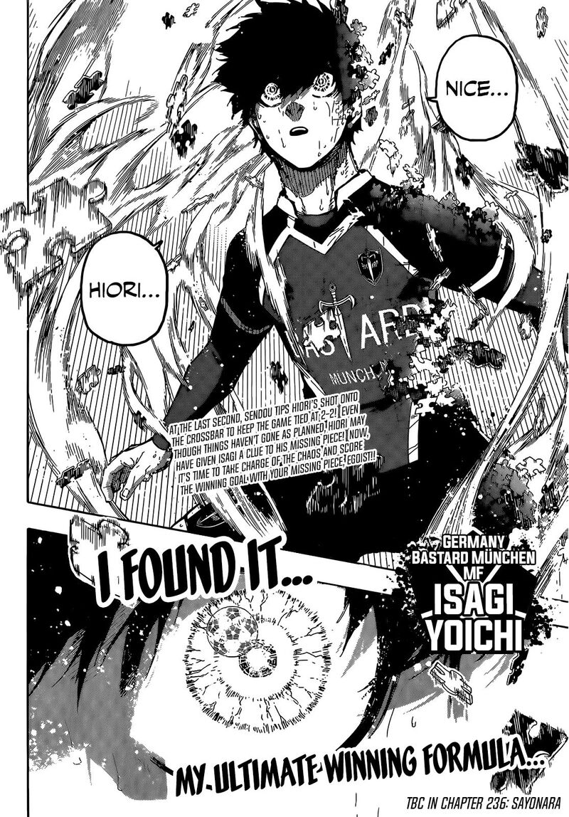 Blue Lock, Chapter 235