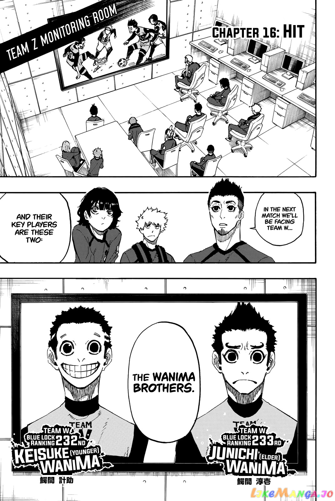 Blue Lock Manga Chapter 16