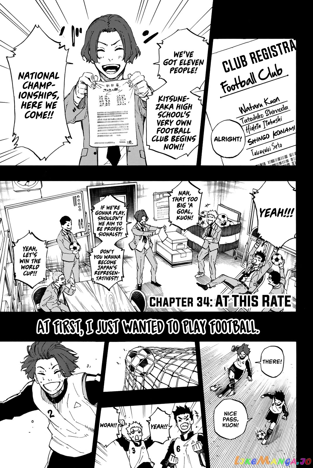 Blue Lock Manga Chapter 34
