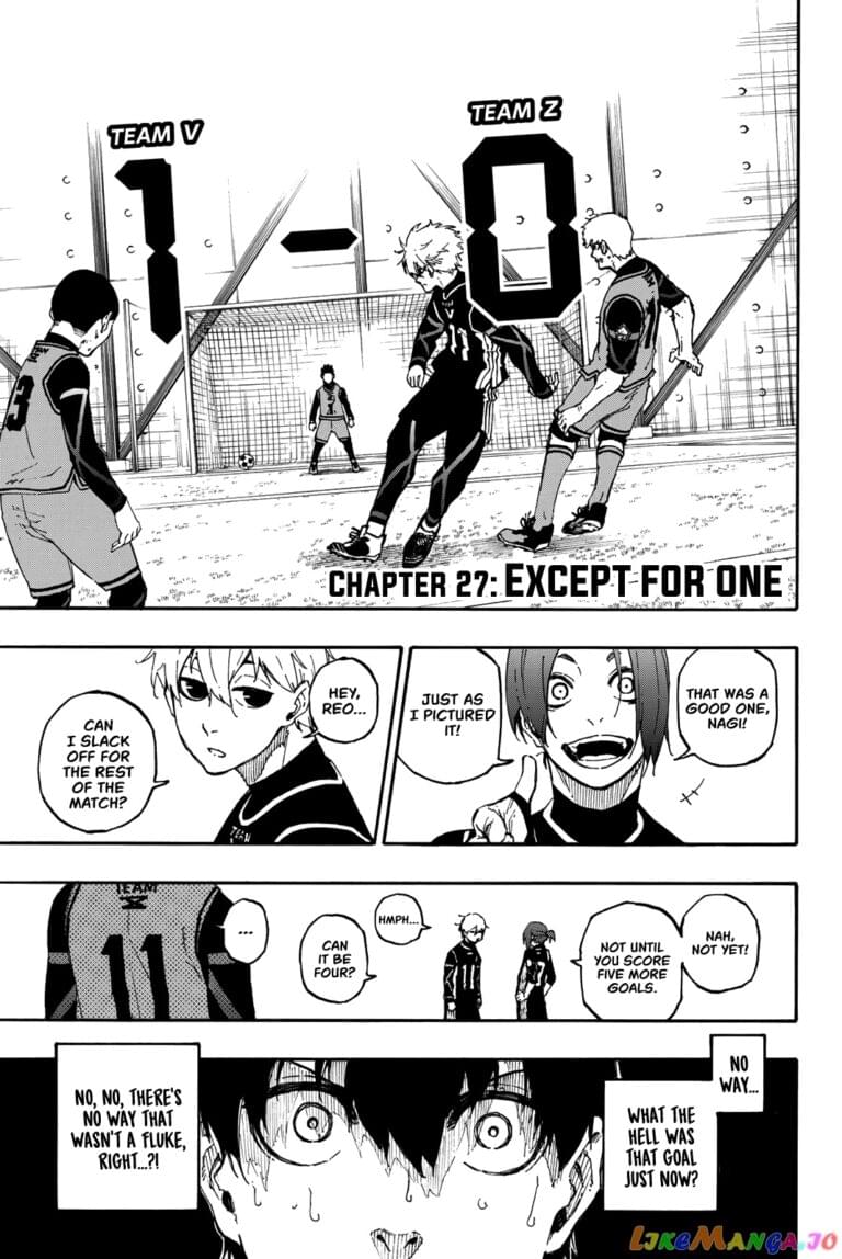 Blue Lock Manga Chapter 27